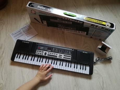 Detské klávesy /61 kláves/ s mikrofónom + usb, 
