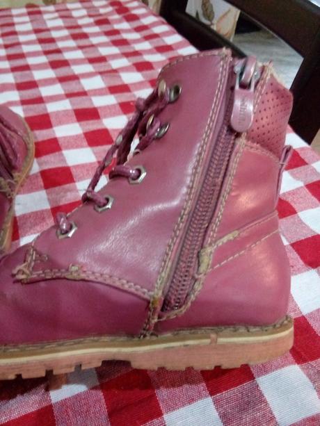 Detska cervena obuv, nelli blu,26