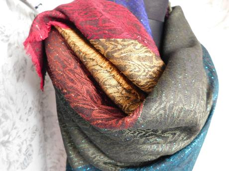 Kvalitná teplá indicka šatka, xl