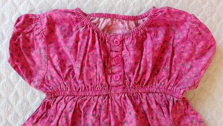 Ruzova tunika s kvietkami, matalan,104