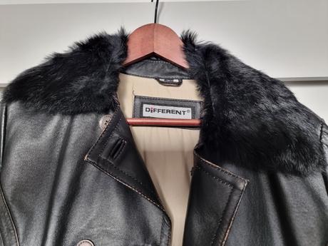 Predám kožený kabát different, m