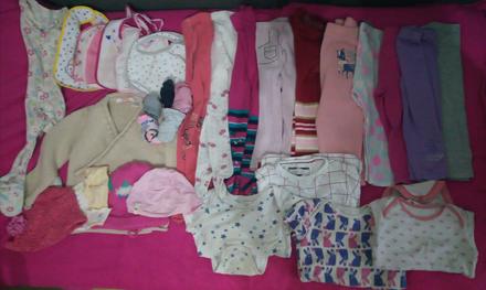Balík vecí pre dievčatko spolu 31 kusov v. 82-98, 86–98