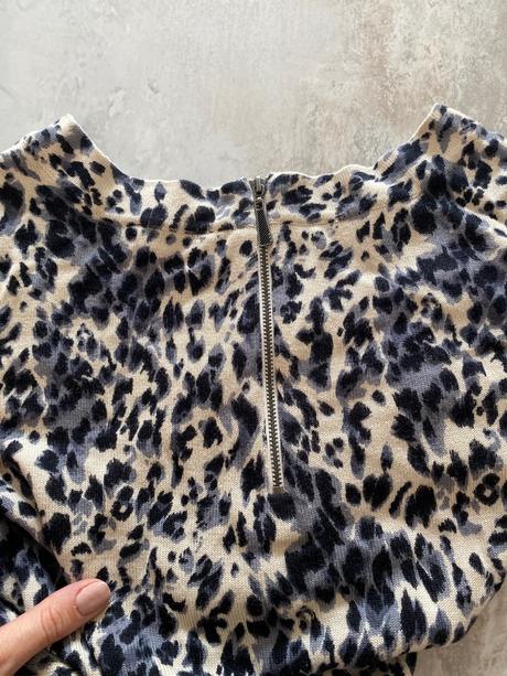 Tigrované svetrikove šaty, f&f,38