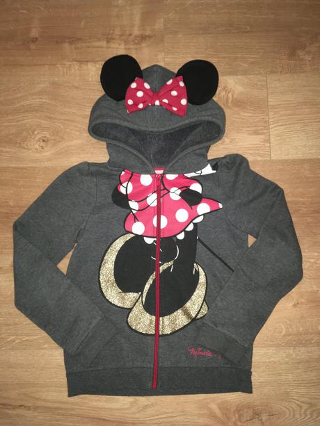 Mikina minnie mouse, h&m,140