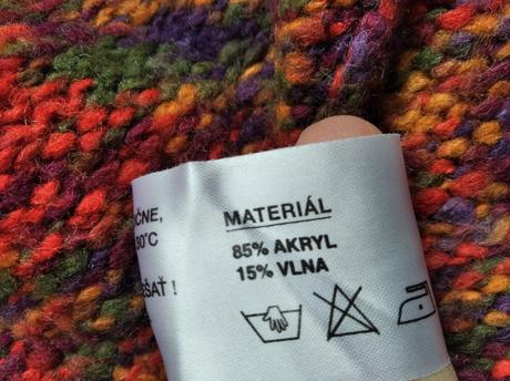 Farebný pulóver, s