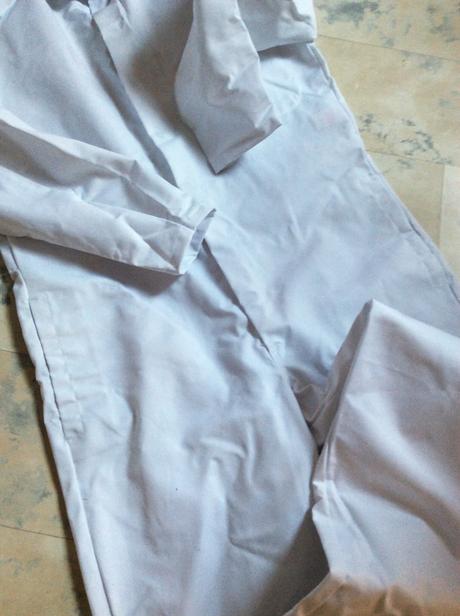 Lekárska biela kombinéza č. l/xl, xl