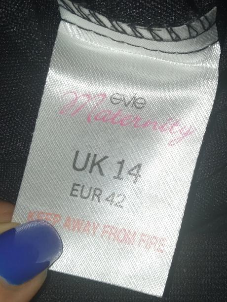 Tehotenské nohavice čierne elegantné (42), e-vie,xl