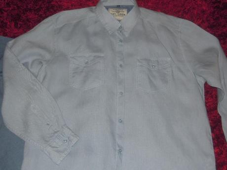 2 x kvalitné ľanové košele /xl/, h&m,xl