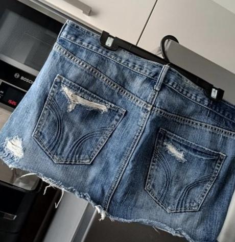 Hollister bedrová mini sukňa  veľ.l-29, hollister,l
