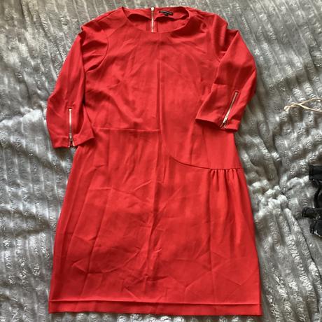 Červené šaty so zipsami, warehouse,38