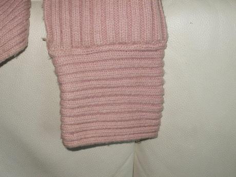 Ružový hrubší sveter, m