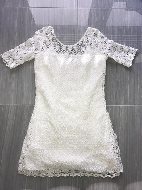 Čipkové minišaty, abercrombie, veľ s/m, abercrombie&fitch,m