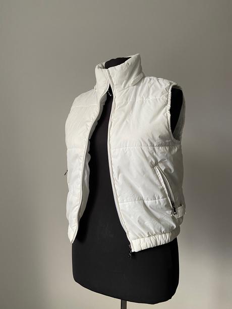 Vatovaná unisex vintage vesta prada, prada,s