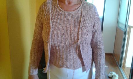 Dvojdielna pletená blúzka, 38