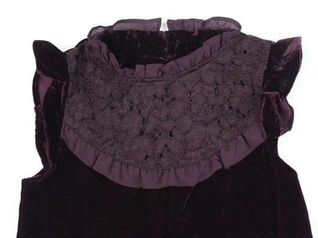 -zamatové šaty s čipkou next 7 r. a, next,122