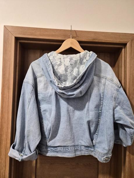 Riflová bunda s kapucou, m