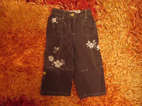 Bavlnou podšité roll up nohavice, next,86