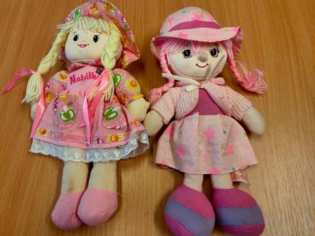 Látkové bábiky a plyšové hračky,