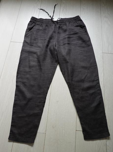 Ľanové nohavice h&m, h&m,42