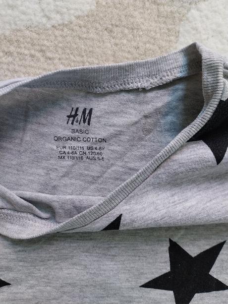 Tričko hviezdy, h&m,110