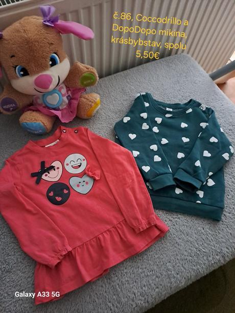 Mikina tričko č.86, 86–98