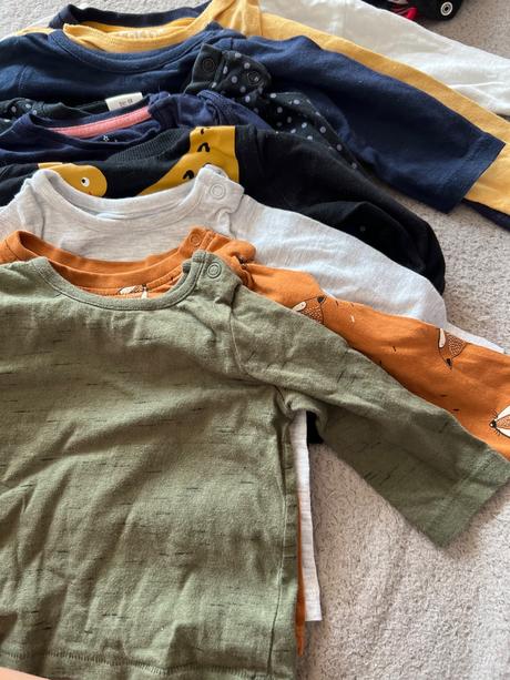 Tricka natelniky dlhy rukav 62-68 mix balik, 50–62