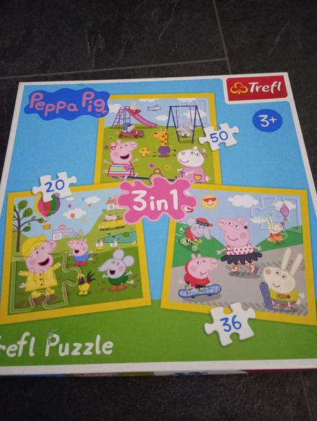 Puzzle peppa pig 3x, 
