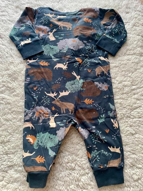 Tmavomodre pyzamo lesne zvieratka lindex, lindex,62