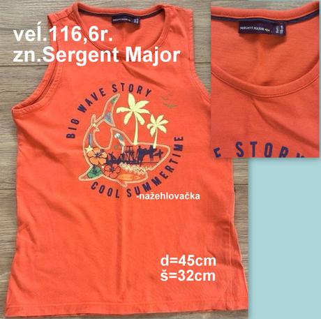 Chlapčenské tielko veĺ.116,6r., zn.sergent major, sergent major,116