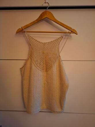 Dámsky háčkovaný top, h&m,l