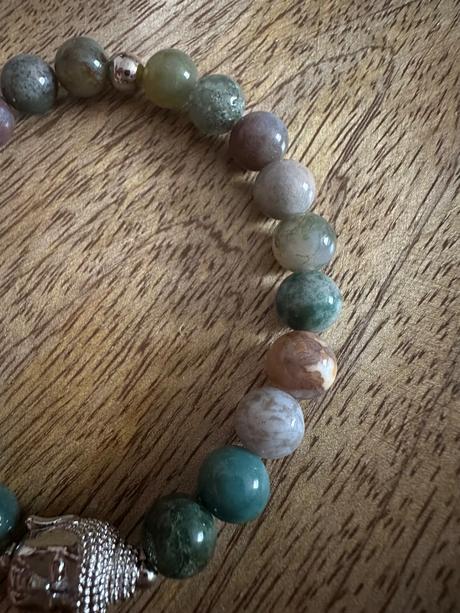 Náramok indický achát budha, 