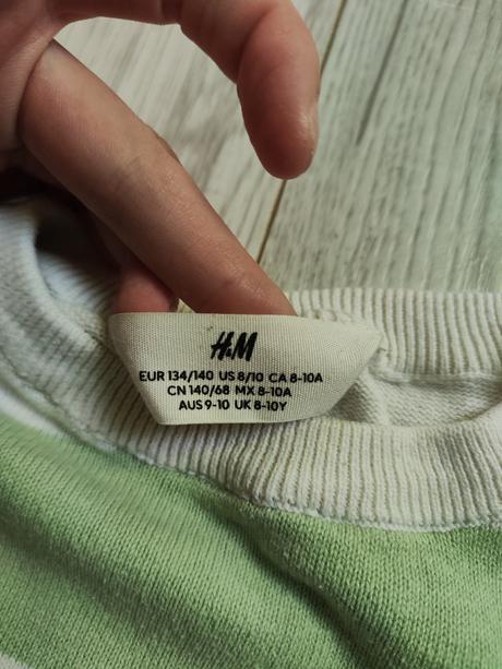 Svetrík pásikavý, h&m,134