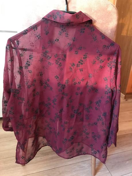 Priehľadná blúzka, s