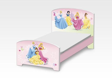 Detská drevená posteľ princess 140 x70 cm, šírka (cm): 70,dĺžka (cm): 140