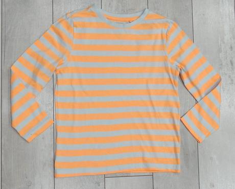 Pruhované oranžové tričko, f&f,122