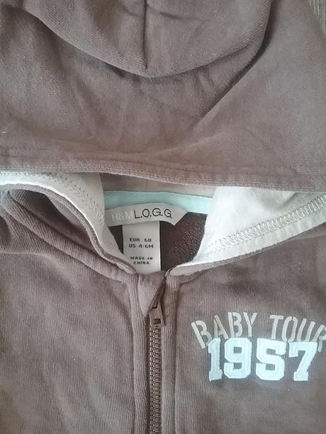 Mikinka s kapucou, h&m,68