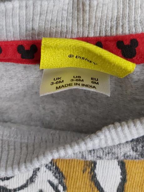 Mikina mickey šeda 68, disney,68