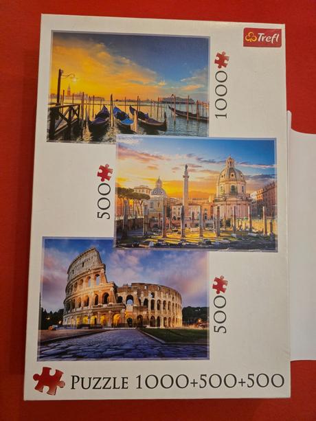 Puzzle 3 v 1 taliansko 1x1000 a 2x500,