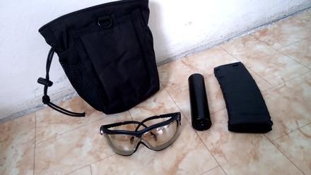 Paintball airsoft púzdro okuliare ako nová taška, 