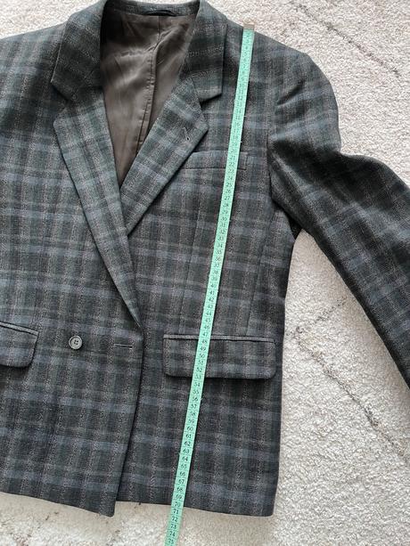 Vintage kárované sako, s