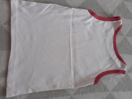 Biele dievcenske tielko s obrazkom, tezenis,110