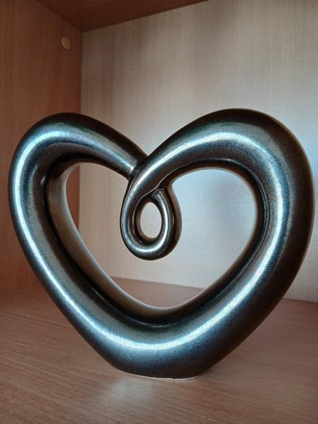 Keramické stojacie srdce 22 cm,