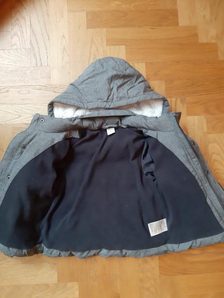 H&m zimná bunda s flísovou podšívkou, h&m,98