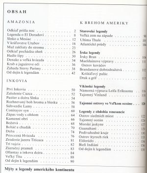 Mýty a legendy z amerického kontinentu,