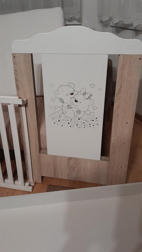 Detska postieľka s úložným priestorom +matrac, šírka (cm): 65,dĺžka (cm): 120