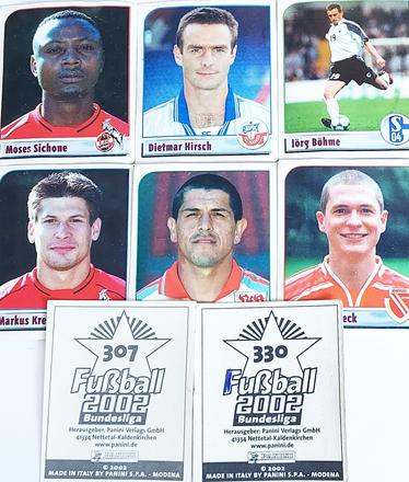 Nálepky - panini - fußball 2002 bundesliga,