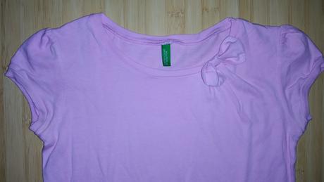 Tričko s mašličkou, benetton,128