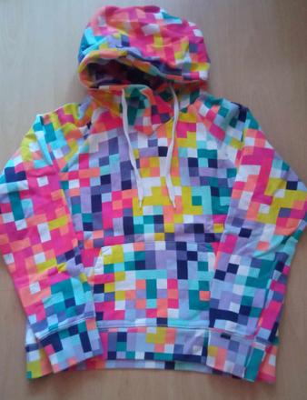 Farebná mikinka klokanka 134/140, 140