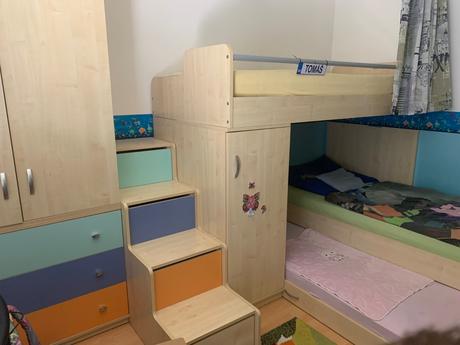 Poschodová postel, šírka (cm): 90,dĺžka (cm): 200