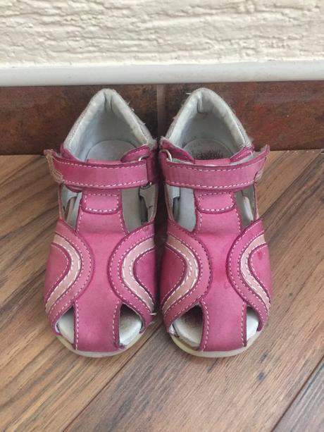 Kozene sandalky - velkost 25, bubble gummers,25